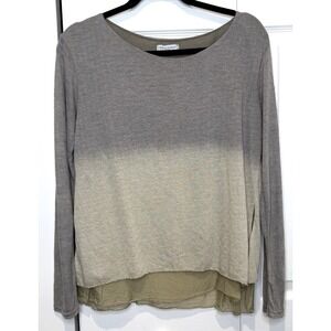 Tempo Paris Sheer Layered Eyelet Sweater Size S/M Fairy Grunge Indie Boho Dainty